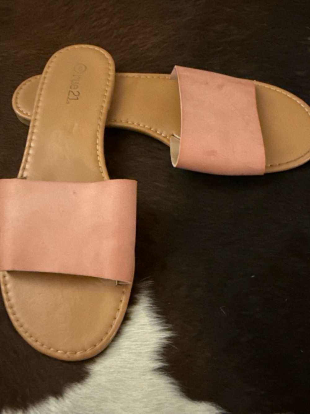 pink slide sandals - women